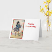 Carte Ecosse vintage, Suivre les Bagpipes (Fleur jaune)