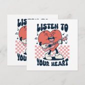 Carte écoute ton cœur (Devant / Derrière)
