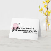 Carte Écouter le devis de mon pied (Fleur jaune)