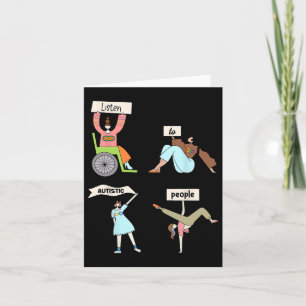 Carte Écouter Les Autistes Neurodiversité Autisme Aw