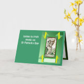 Carte Écoutez la musique irlandaise le jour de St (Fleur jaune)