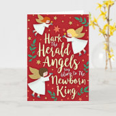 Carte Écoutez les anges de la gloire chanter (Fleur jaune)