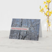 Carte Écouture des arbres - Vacances - Vide à l'intérieu (Fleur jaune)