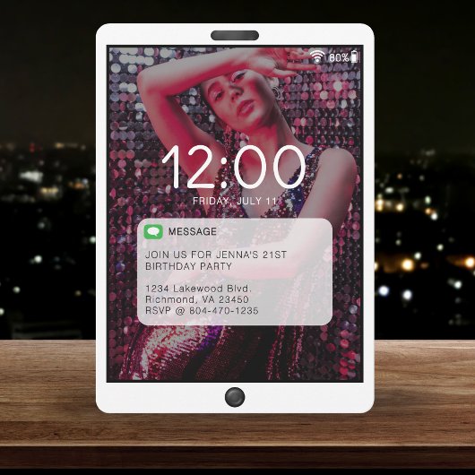 Carte Écran de verrouillage du téléphone portable Annive