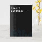 Carte Écran d'ordinateur Thème de fête Joyeux anniversai (Fleur jaune)