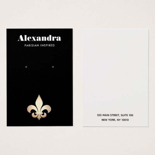 Carte Écran Fleur De Lis (Devant & derrière)