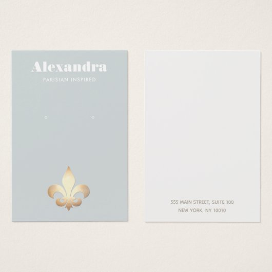 Carte Écran Fleur De Lis (Devant & derrière)