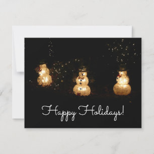 Carte Écran Luminaire Snowman
