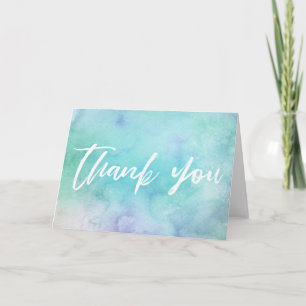 Carte Ecran Turquoise Merci décontracté
