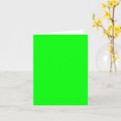 Carte écran vert néon, accueil cool solide brillant (Fleur jaune)