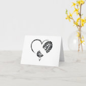 Carte écraser le cœur (Fleur jaune)