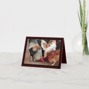 Carte Écratère de poulet