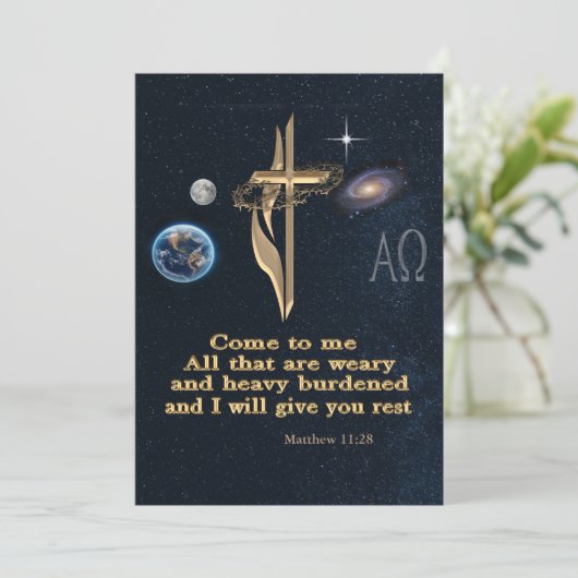 Carte Écriture (Debout devant)