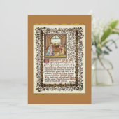 Carte Écriture Avec Nativité (Debout devant)