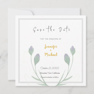 Carte Écriture Calligraphique de Mariage de Couleur Or S