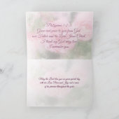 Carte Écriture d'anniversaire grâce et paix pour vous (Intérieur)