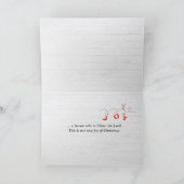 Carte Écriture de Noël avec empreintes de bébé (Intérieur)