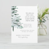 Carte Écriture de Noël Photo Christian Woodland (Debout devant)