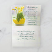 Carte Ecriture de prière d'anniversaire Tea Party et jon (Intérieur)