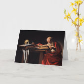 Carte Écriture de Saint Jérôme (par Caravaggio) (Fleur jaune)