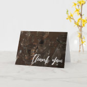 Carte Écriture décontractée Merci Bouteilles en verre Ph (Fleur jaune)