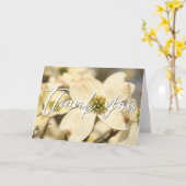 Carte Écriture décontractée Merci Dogwood Blossings (Fleur jaune)