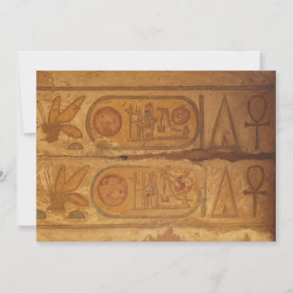 Carte Écriture hiéroglyphique égyptienne