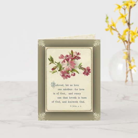 Carte Écriture Mariage Mariage Floral (Fleur jaune)