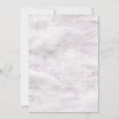 Carte écriture pastel élégant c'est un Baby shower fille (Dos)