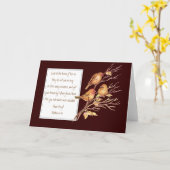 Carte Écriture sainte d'encouragement, 6h26 de Matthew, (Fleur jaune)