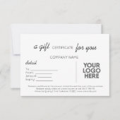 Carte Écriture Simple Et Moderne Cadeau Professionnel Av (Devant)