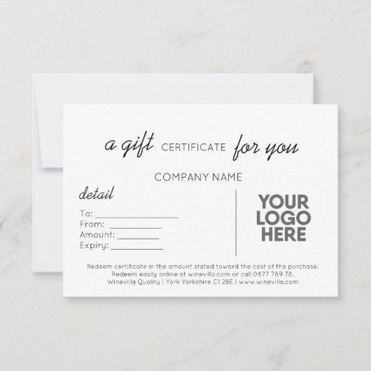 Carte Écriture Simple Et Moderne Cadeau Professionnel Av (Devant)