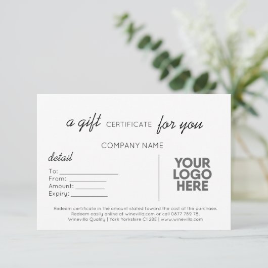 Carte Écriture Simple Et Moderne Cadeau Professionnel Av (Debout devant)