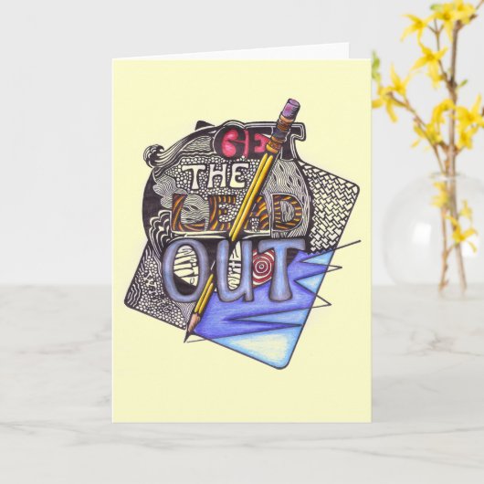 CARTE ÉCRIVEZ BIENTÔT ! (Fleur jaune)