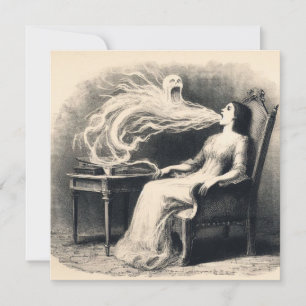 Carte Ectoplasme moyen sortant Spiritualiste Éffrayant