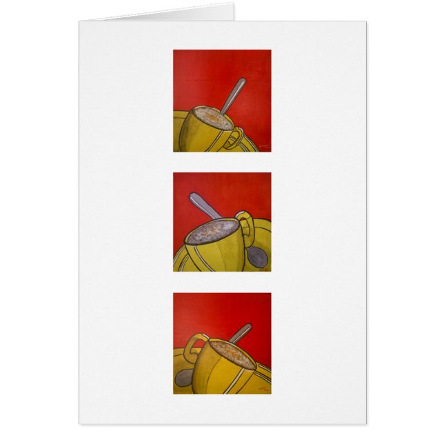 Carte écumeuse de café (séries) (Devant)