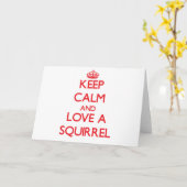 Carte Écureuil (Fleur jaune)