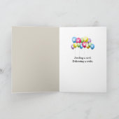 Carte Écureuil d'anniversaire avec maïs (Intérieur)