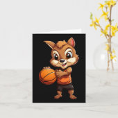 Carte Écureuil de basket (Fleur jaune)