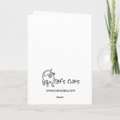 Carte Écureuil de golf (Dos)