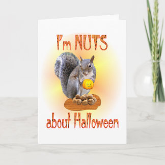 Carte Écureuil de Halloween