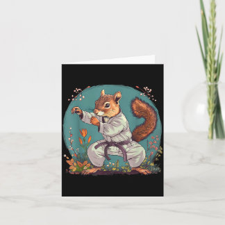 Carte Écureuil de Judo Nature Taekwondo Karaté MMA Écure