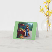 Carte Écureuil de la chaussée (Fleur jaune)