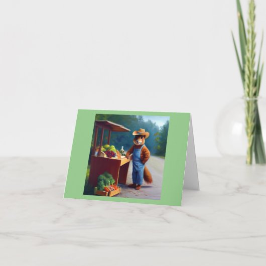 Carte Écureuil de la chaussée (Devant)