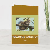 Carte Écureuil drôle (Dos)