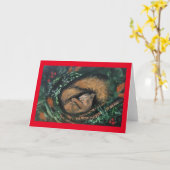 Carte Écureuil endormi (Fleur jaune)