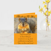 Carte Écureuil Love_ (Fleur jaune)