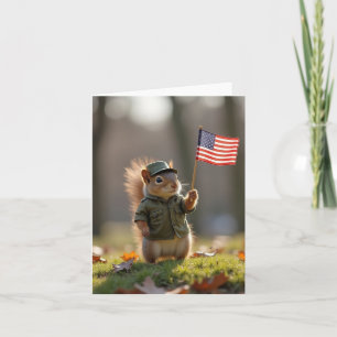 Carte Écureuil patriotique