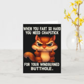 Carte Écureuil Quand Vous Petex Si Fort Que Vous Avez Be (Fleur jaune)