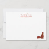 Carte Écureuils mignons (Dos)